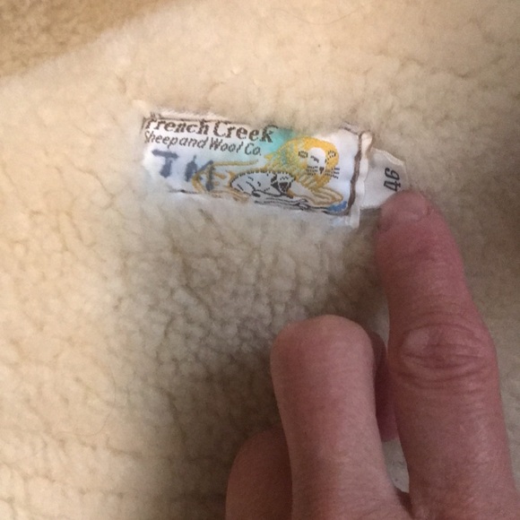 Vintage Mens Shearling and Leather Rancher Marlboro Coat Size 48 - Picture 8 of 11